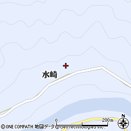 徳島県那賀町（那賀郡）水崎（大佐古）周辺の地図