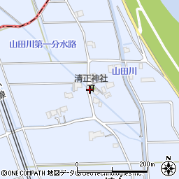 清正神社周辺の地図