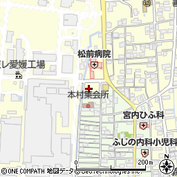 愛媛県伊予郡松前町筒井1597-14周辺の地図