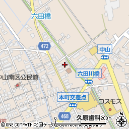 本松自転車店周辺の地図