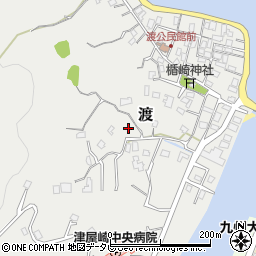 福岡県福津市渡周辺の地図