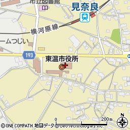 愛媛県東温市周辺の地図