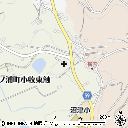 長崎県壱岐市郷ノ浦町小牧東触235-1周辺の地図