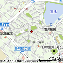 福岡県宗像市日の里周辺の地図