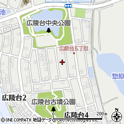 福岡県宗像市広陵台周辺の地図