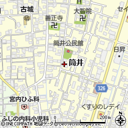 愛媛県伊予郡松前町筒井329-4周辺の地図