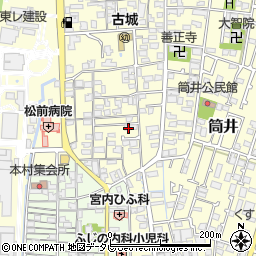 愛媛県伊予郡松前町筒井1373-8周辺の地図