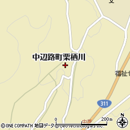 和歌山県田辺市中辺路町栗栖川290-1周辺の地図