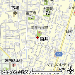 愛媛県伊予郡松前町筒井329-6周辺の地図