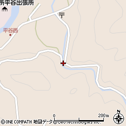 徳島県那賀町（那賀郡）平谷（東）周辺の地図