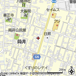 愛媛県伊予郡松前町筒井317周辺の地図
