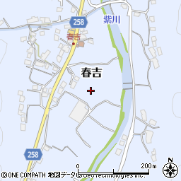 福岡県北九州市小倉南区春吉周辺の地図