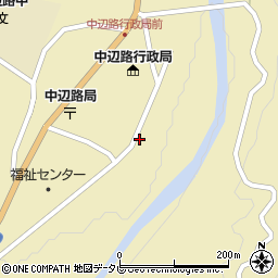 和歌山県田辺市中辺路町栗栖川376-2周辺の地図