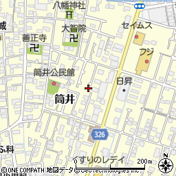 愛媛県伊予郡松前町筒井306-7周辺の地図