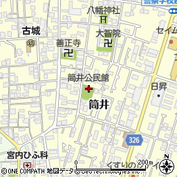 愛媛県伊予郡松前町筒井329周辺の地図