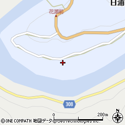 徳島県那賀町（那賀郡）日浦（かま平）周辺の地図