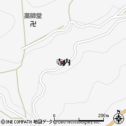 高知県大豊町（長岡郡）寺内周辺の地図