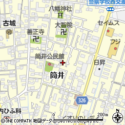 愛媛県伊予郡松前町筒井304-8周辺の地図