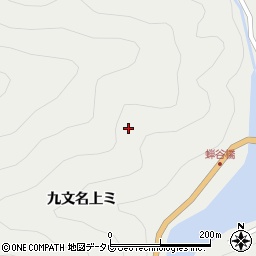 徳島県那賀郡那賀町木頭助九文名尾タテ周辺の地図