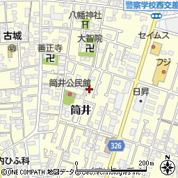 愛媛県伊予郡松前町筒井304-7周辺の地図