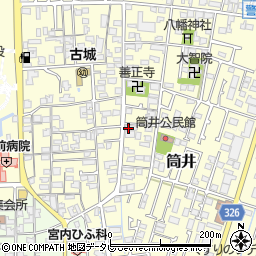 愛媛県伊予郡松前町筒井231-3周辺の地図