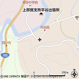徳島県那賀郡那賀町平谷西22周辺の地図