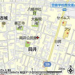 愛媛県伊予郡松前町筒井304周辺の地図