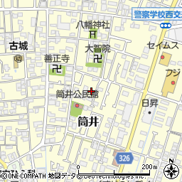 愛媛県伊予郡松前町筒井303周辺の地図