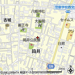愛媛県伊予郡松前町筒井303-7周辺の地図