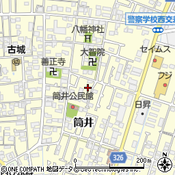 愛媛県伊予郡松前町筒井303-8周辺の地図