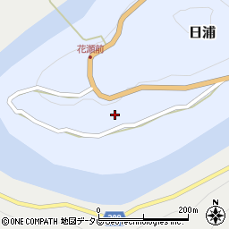 徳島県那賀郡那賀町日浦中畠周辺の地図