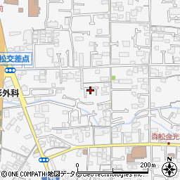 愛媛県松山市森松町周辺の地図
