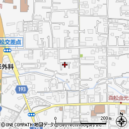 愛媛県松山市森松町周辺の地図