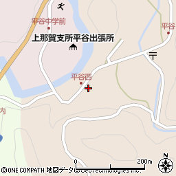 徳島県那賀郡那賀町平谷西浦周辺の地図