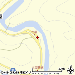 徳島県那賀郡那賀町古屋釜瀬周辺の地図