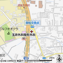 愛媛銀行森松支店 ＡＴＭ周辺の地図