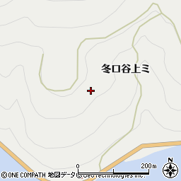 徳島県那賀郡那賀町木頭助冬口上エ周辺の地図
