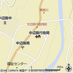 和歌山県田辺市中辺路町栗栖川396-1周辺の地図