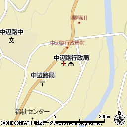 田辺市立　中辺路公民館周辺の地図