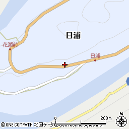 徳島県那賀町（那賀郡）日浦（森畑）周辺の地図