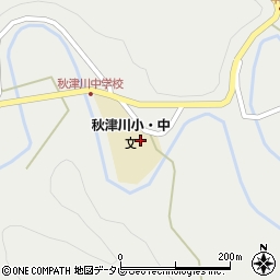 和歌山県田辺市秋津川652-1周辺の地図