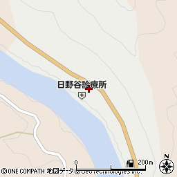 徳島県那賀郡那賀町朴野下原周辺の地図
