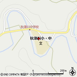 和歌山県田辺市秋津川652-3周辺の地図