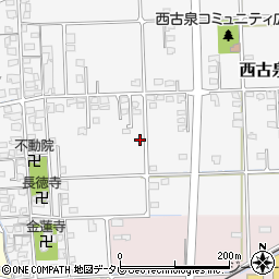 愛媛県伊予郡松前町西古泉周辺の地図