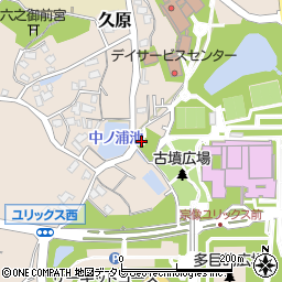 福岡県宗像市久原165周辺の地図