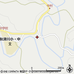 和歌山県田辺市秋津川761-1周辺の地図