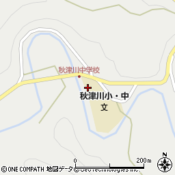 和歌山県田辺市秋津川683周辺の地図