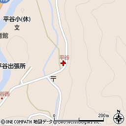 徳島県那賀町（那賀郡）平谷（ツエノ下モ）周辺の地図