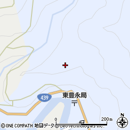 高知県大豊町（長岡郡）大滝（落合）周辺の地図