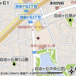 岩田屋森林都市サロン周辺の地図